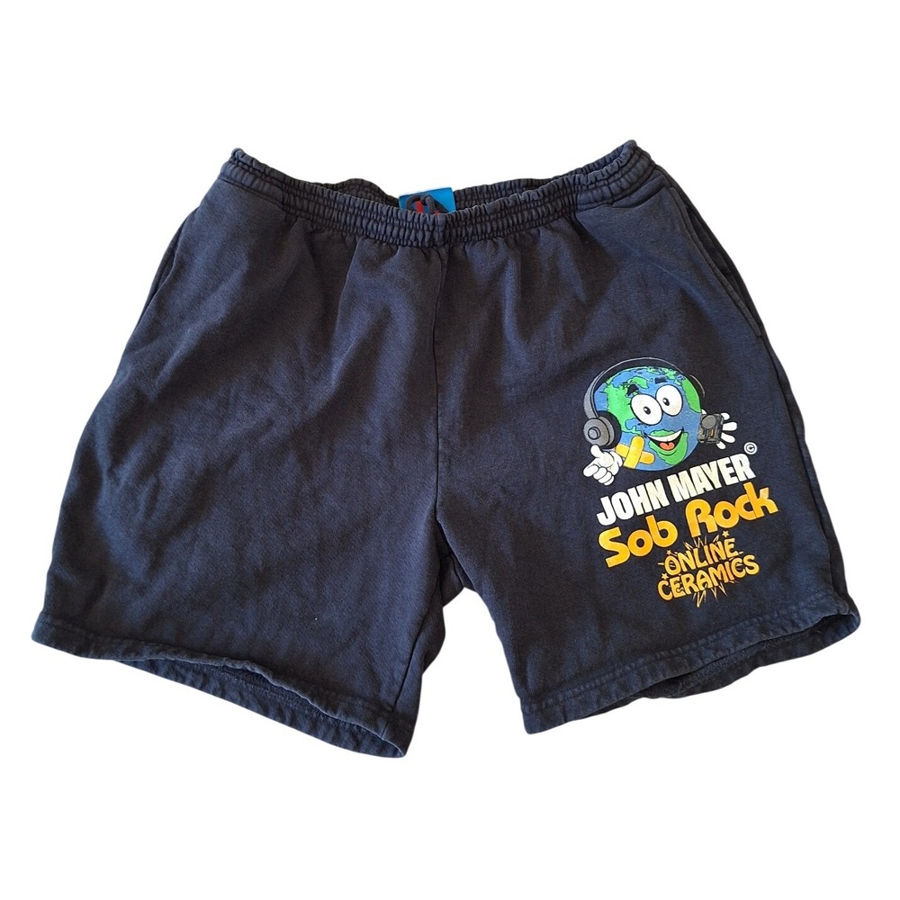 John Mayer Sob Rock online ceramics black cotton shorts size L